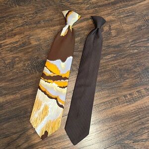 Vintage Clip On Tie Lot